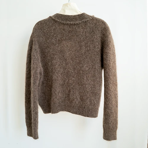 V Neck Fluffy Knit Sweater V Neck Fluffy Knit Sweater