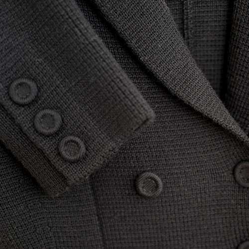 Black Wool Blazer Coat