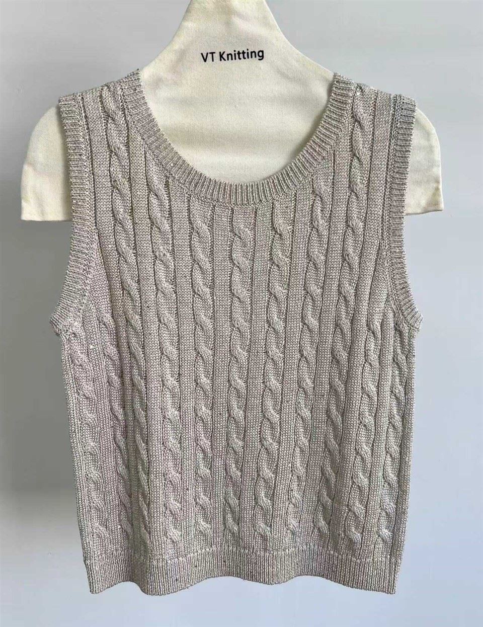 Preppy Grey Crewneck Knitted Vest