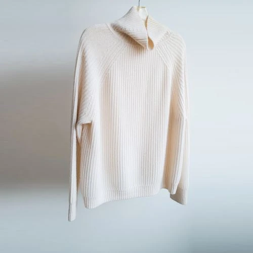 White Cable Knit Cashmere Sweater